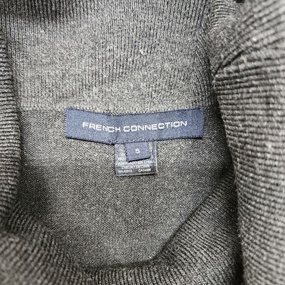 FRENCH CONNECTION Womens Gray Cowl Neck Sweater Small - Picture 5 of 8